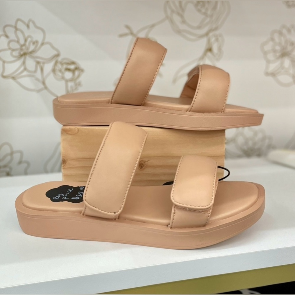 ⭐️NEW⭐️ Sandal with two Velcro straps (Blush - See available sizes)